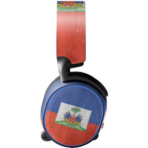 Haiti Flag Distressed SteelSeries Arctis 3 Skin